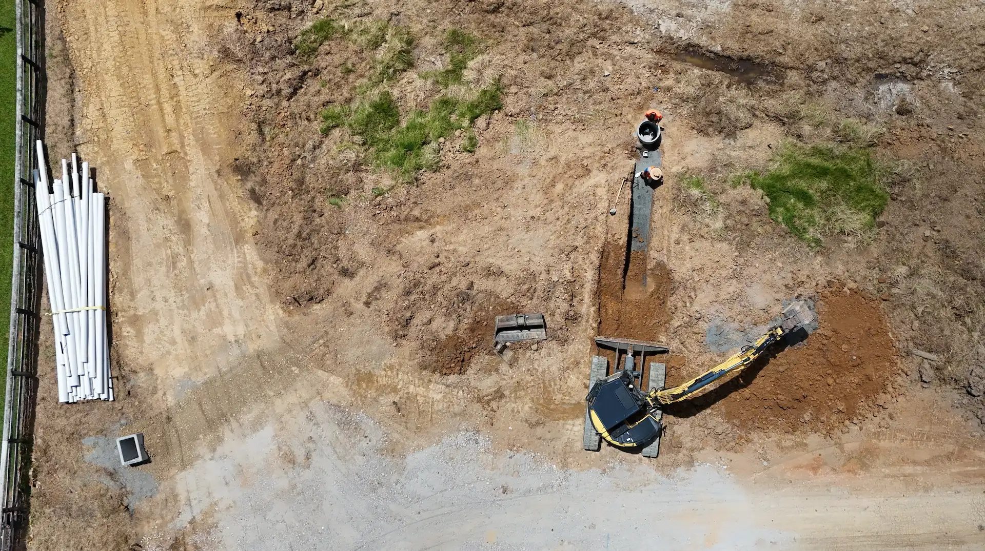 Aerial drainage installation, Auckland - Bromley Group
