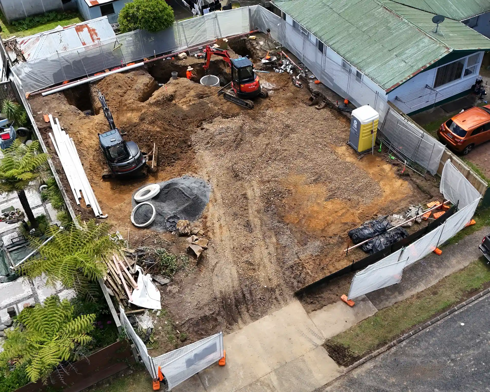 Drainage excavation works, Auckland - Bromley Group