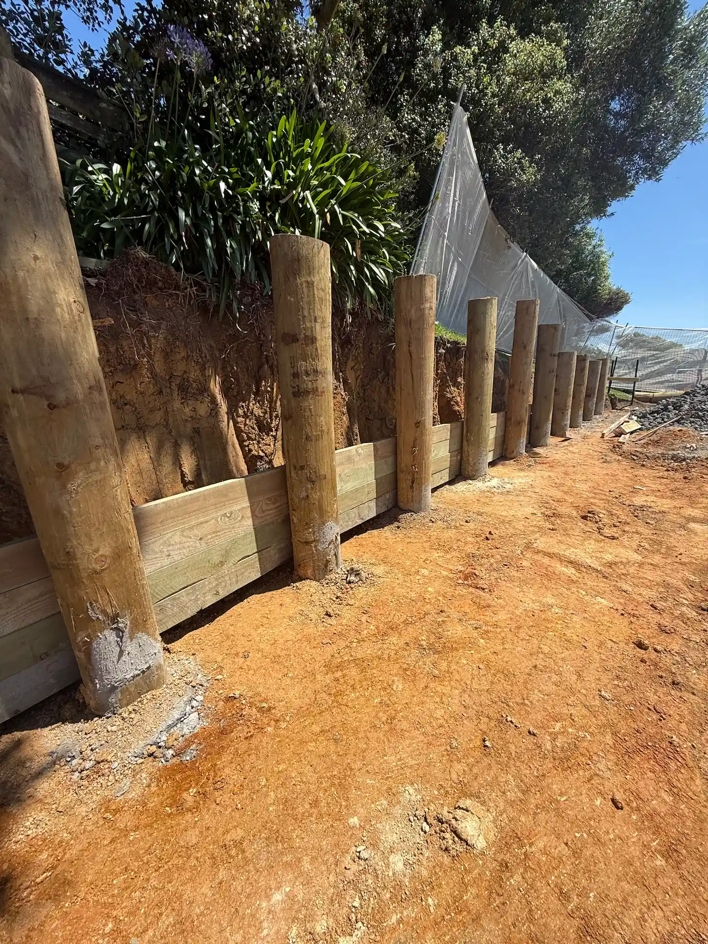 Retaining wall construction, Auckland - Bromley Group